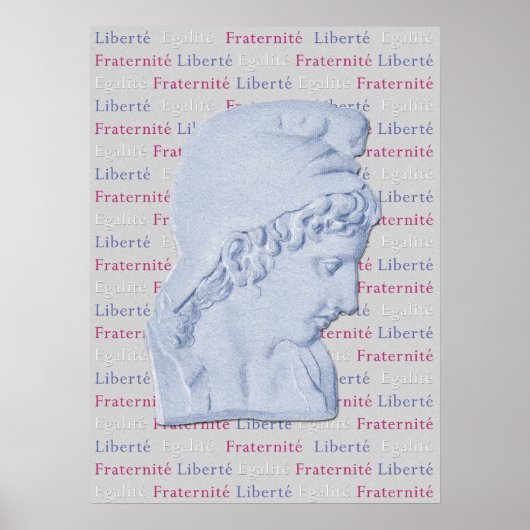 Liberté, Egalité, Fraternité French Liberty Poster (Voorkant)