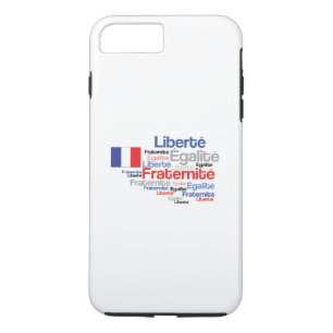 Liberté, Égalité, Fraternité - French Motto Fl iPhone 8/7 Plus Hoesje