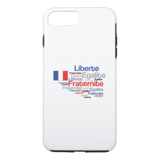 Liberté, Égalité, Fraternité - French Motto Flag Case-Mate iPhone Case (Achterkant)