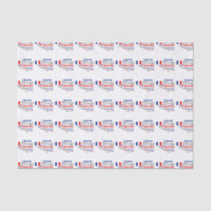 Liberté, Égalité, Fraternité - French Motto Flag Tissuepapier