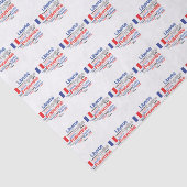 Liberté, Égalité, Fraternité - French Motto Flag Tissuepapier (Detail)
