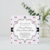 Liberté - Egalité - Fraternité French Word Pattern Kaart (Staand voorkant)