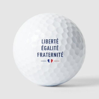 Liberté Égalité Fraternité Golfbal | Frans Golfballen