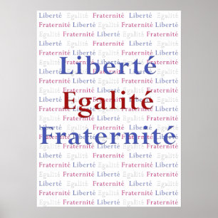 Liberte Egalite Fraternite Poster - Viva La France