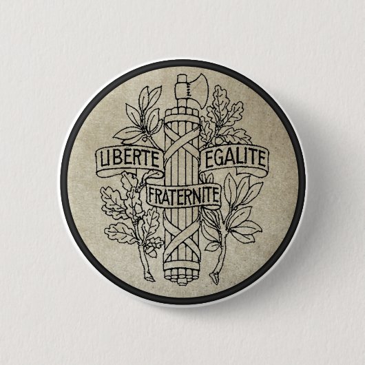 Liberte, Egalite, Fraternite Ronde Button 5,7 Cm (Voorkant)