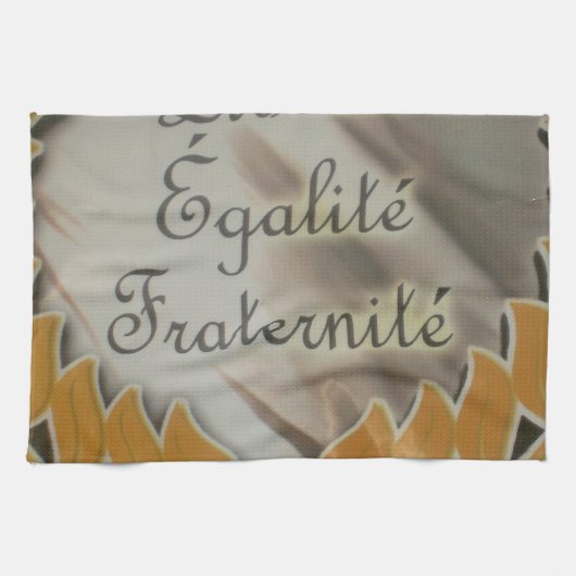 Liberté, Égalité, Fraternité Theedoek (Horizontaal)