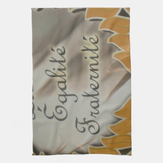 Liberté, Égalité, Fraternité Theedoek (Verticaal)