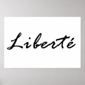 Liberte, vrijheid poster (Voorkant)