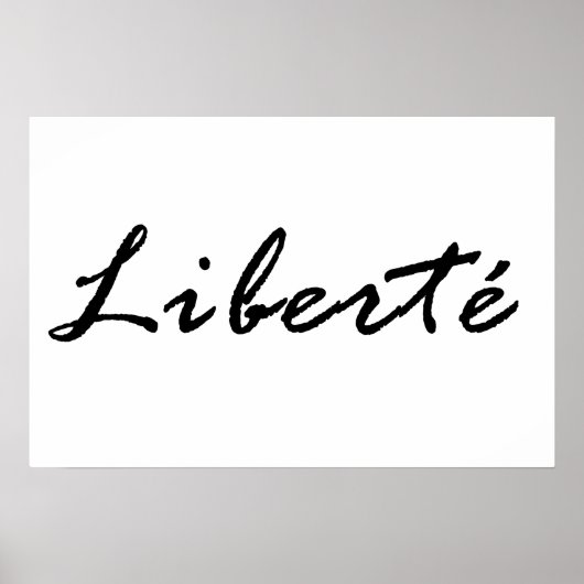 Liberte, vrijheid poster (Voorkant)