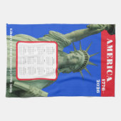 Liberty 1776–2026 USA Anniversary Calendar Theedoek (Horizontaal)