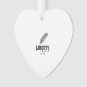 Liberty 1776 Patriottische Veer Vector Ontwerp_1 Ornament (voorkant)