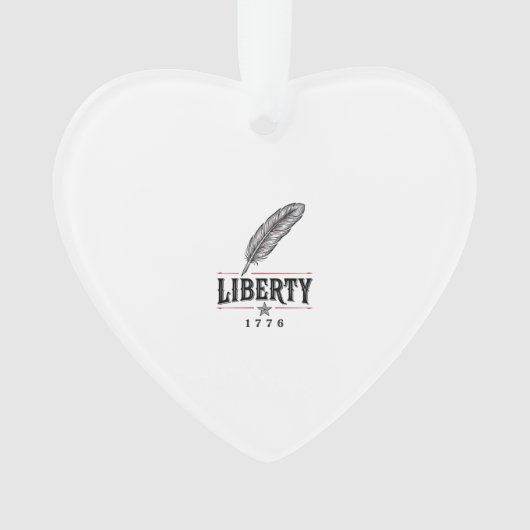 Liberty 1776 Patriottische Veer Vector Ontwerp_1 Ornament (voorkant)