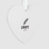 Liberty 1776 Patriottische Veer Vector Ontwerp_1 Ornament (voorkant)
