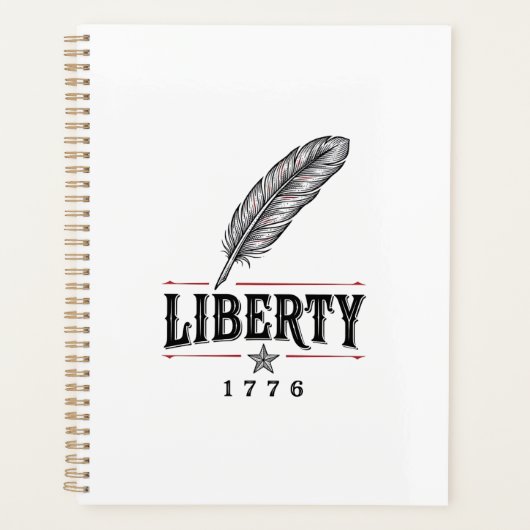 Liberty 1776 Patriottische Veer Vector Ontwerp_1 Planner (Voorkant)