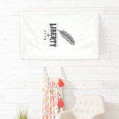 Liberty 1776 Patriottische Veer Vector Ontwerp_1 Spandoek (Insitu)