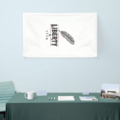 Liberty 1776 Patriottische Veer Vector Ontwerp_1 Spandoek (Beurs)