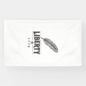 Liberty 1776 Patriottische Veer Vector Ontwerp_1 Spandoek (Horizontaal)