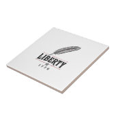 Liberty 1776 Patriottische Veer Vector Ontwerp_1 Tegeltje (Zijkant)