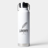 Liberty 1776 Patriottische Veer Vector Ontwerp_1 Waterfles (Voorkant)