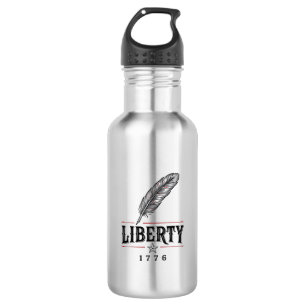 Liberty 1776 Patriottische Veer Vector Ontwerp_1 Waterfles