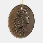 Liberty 1793 US Penny Ceramic Ornament (Rechts)
