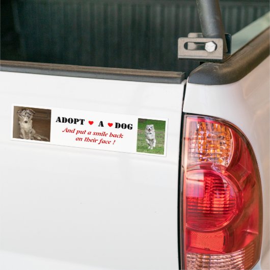 Liberty adopteert een Bumpersticker (Op Truck)