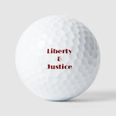 Liberty and Justice Golf Balls Golfballen (Voorkant)