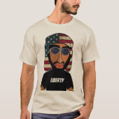 Liberty Arabisch-Amerikaans gepersonaliseerd T-shirt (Voorkant)