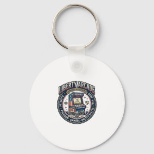 Liberty Arcade Patriottisch Patriottisch Arcade Ga Sleutelhanger