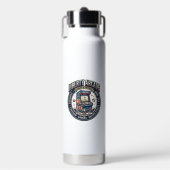 Liberty Arcade Patriottisch Patriottisch Arcade Ga Waterfles (Voorkant)