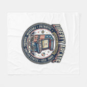 Liberty Arcade Patriottische Patriottische Arcade  Fleece Deken (Voorkant (Horizontaal))