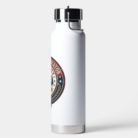 Liberty Aviator Patriottisch Patriottisch Vliegwer Waterfles (Links)