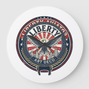 Liberty Aviator Patriottisch Patriottische Luchtva Grote Klok
