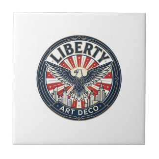 Liberty Avontuur Patriotisch Patriotisch Pulp Boek Tegeltje