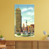 Liberty Bank Bldg, stadhuis Canvas Afdruk (Insitu (Woonkamer))