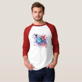 Liberty Basic 3/4 Sleeve Raglan T-shirt (Voorkant volledig)