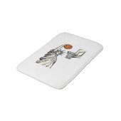 Liberty Basketbal Dunk Vintage Gravure Design_1 Badmat (Gekanteld)