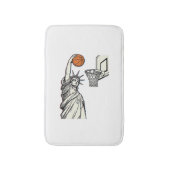 Liberty Basketbal Dunk Vintage Gravure Design_1 Badmat (Voorkant Verticaal)