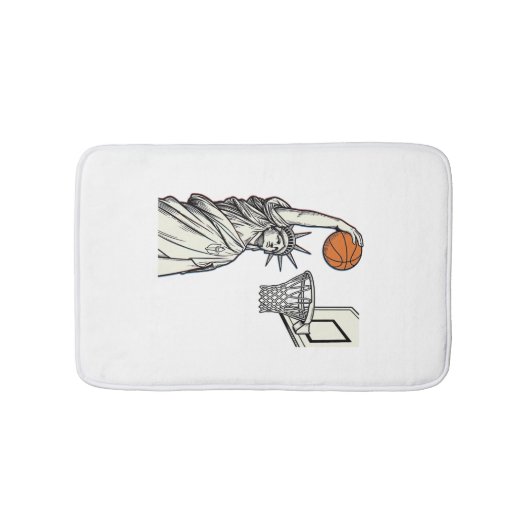 Liberty Basketbal Dunk Vintage Gravure Design_1 Badmat (Voorkant)