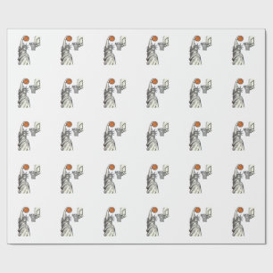 Liberty Basketbal Dunk Vintage Gravure Design_1 Cadeaupapier