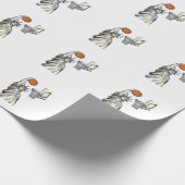 Liberty Basketbal Dunk Vintage Gravure Design_1 Cadeaupapier (Hoek)