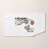 Liberty Basketbal Dunk Vintage Gravure Design_1 Handdoek (Handdoek)