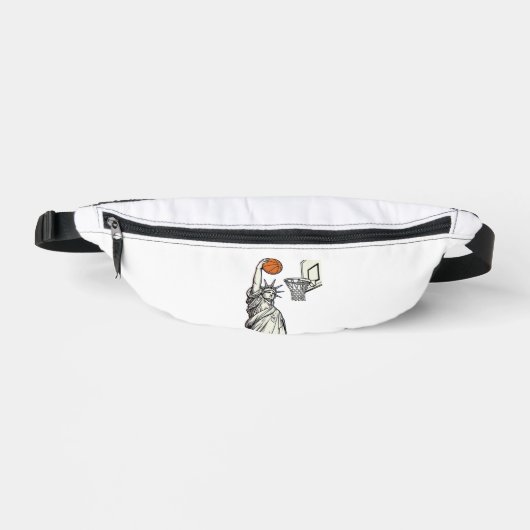 Liberty Basketbal Dunk Vintage Gravure Design_1 Heuptasje (Voorkant)