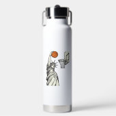 Liberty Basketbal Dunk Vintage Gravure Design_1 Waterfles (Voorkant)