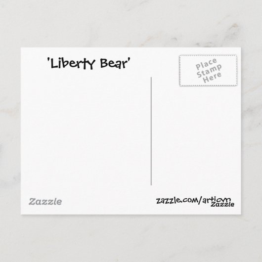 'Liberty Beer' NY Briefkaart (Achterkant)