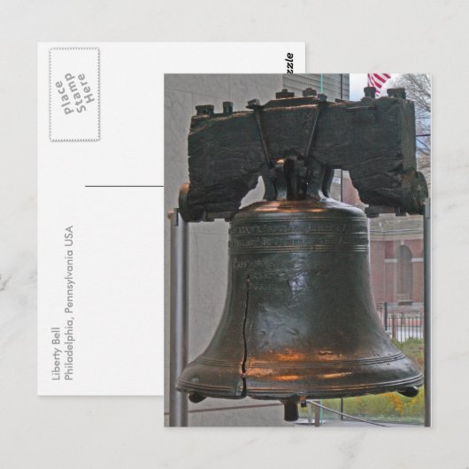 Liberty Bell 002 Briefkaart (Voorkant / Achterkant)