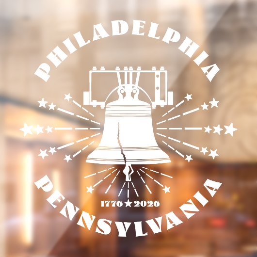 Liberty Bell 2026 250ste Jubileum van Amerika Raamsticker (Vel 2)