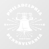 Liberty Bell 2026 250ste Jubileum van Amerika Raamsticker (Vel)