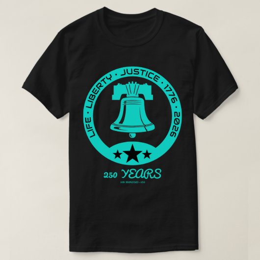 Liberty Bell 250-Year Emblem, 1776–2026 Edition US T-shirt (Design voorkant)