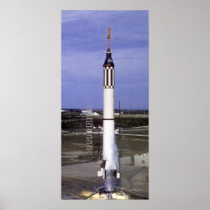 Liberty Bell 7 (Mercury Redstone 4) - Lancering Poster
